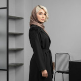 مانتوبلندمجلسی سرشانه سنگدوزی شده با آویز جنس مازراتی اعلا
