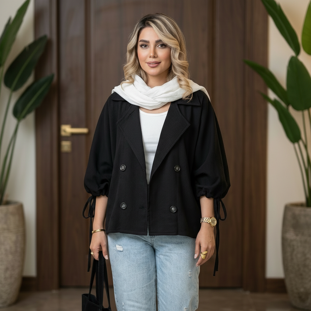 مانتو پانچ زنانه ۳۸تا۵۴ خنک کاملا تابستانه مدل عروسکی دلیسه