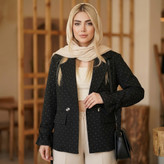 مانتو کتی مجلسی نگین کاری شده تاسایز۵۰